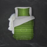 MEY HOME posteljina fudbalski teren 3D 160x220 cm zeleno-bela Cene'.'