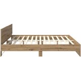  Krevetna konstrukcija Umjetnički hrast 200 x 200 cm | shoptok.hr