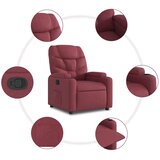  Naslonjač od tkanine crvena boja vina | shoptok.hr