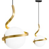 Toolight Luster od staklene kugle s spiralnim visećim svjetlom APP1733-1CP ZLATO | shoptok.hr