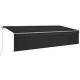  Automatska tenda s roletom i senzorom LED 6 x 3 m antracit | shoptok.hr
