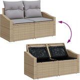  vrtna sedežna garnitura z blazinami, 5-delna, poli ratan | Shoptok.si