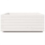 vidaXL Vrtna sadilica bijela 90 x 60 x 26,5 cm od masivne borovine | shoptok.hr