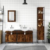  4-dijelni set kupaonskog namještaja boja hrasta drveni | shoptok.hr
