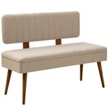 Hanah home vina walnut cream set stola stolica i klupe | ePonuda.com