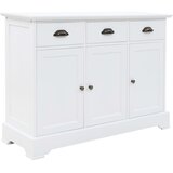  Komoda s 3 vratima MDF i borovina 105 x 35 x 77,5 cm | shoptok.hr