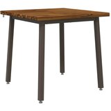  60 x 55 x 75 cm Čvrsto drvo akacije Prirodna i kava Pravokutni - Prirodno kava 60 x 55 x 75 cm Četvrtasto | shoptok.hr