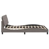 Posteljni okvir z LED brez vzmetnice taupe 120x200 cm blago, (21791700) | Shoptok.si