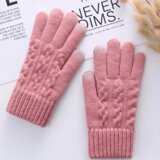 Rukavice za touch screen winter pink