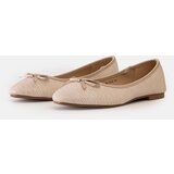 Gemre Beige ballerinas with a bow and leather insole Rosaly | shoptok.hr