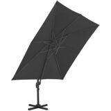  Konzolni vrtni suncobran i aluminijski stup 300x300 cm antracit | shoptok.hr