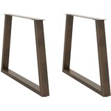  Noge za blagovaonski stol V-oblik 2 kom Prirodni čelik 90 x (72-73,3) cm Čelik Cijene