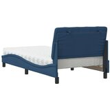  Postelja z vzmetnico modra 100x200 cm blago, (21829428) | Shoptok.si