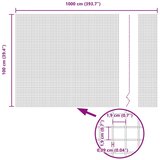  Sivi set stupova za ograde Set od 2 Siva Metal 10 x 1 m | shoptok.hr