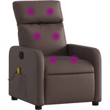 Maison Chic masažni naslanjač - Relax naslanjač rjavo umetno usnje, (22134541) | Shoptok.si
