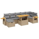  8-dijelni set vrtnih sofa od poliratana s jastucima bež | shoptok.hr