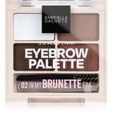 Gabriella Salvete Eyebrow Palette set za savršene obrve nijansa 02 In My Brunette Era 5.2 g Cijene