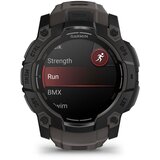 Garmin pametni sat Instinct 3 50 mm AMOLED, crni s remenom boje ugljena | shoptok.hr