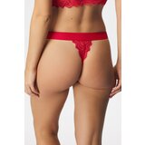 Hugo Boss Čipkaste tangice HUGO Lace Red | Shoptok.si