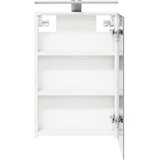  Kopalniška ogledalna omara z LED lučmi Bela 40 x 10,5 x 60,5 cm, (5000233121) | Shoptok.si