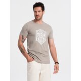 Ombre Men's motorcycle style printed t-shirt - ash | Eponuda.ba