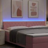  LED glava kreveta s LED trakama Ružičasta 200 cm Baršun | Eponuda.com