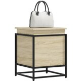 vidaXL &Scaron;katla s pokrovom sonoma hrast 40x40x51,5 cm inženirski les cene