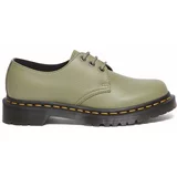 Dr. Martens Kožne cipele 1461 za žene, boja: zelena, ravni potplat, DM31696357