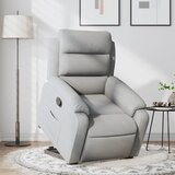  Naslonjač na podizanje od tkanine svjetlosivi | shoptok.hr