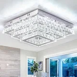 led kristalna stropna svetilka - 38 x 38 cm odprta embalaža