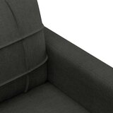  3-dijelni set sofa s jastucima crni od tkanine | shoptok.hr