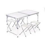 Prijenosni set stol i stolice White