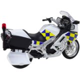  Metalni policijski motor za igru sa zvučnim i svjetlosnim efektima 1:12 - bijelo/žuto/plavi | shoptok.hr