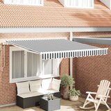 Tenda na automatsko uvlačenje antracit i bijela 300 x 250 cm | Eponuda.com