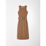 Sinsay Rebrasta midi haljina s remenom | shoptok.hr