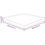  Četvrtasta stolna ploča tamnosmeđa 40x40x4 cm tretirani hrast | shoptok.hr