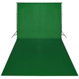 vidaXL Studijski set i zelena pozadina sustav za podršku 600 x 300 cm i svjetla | shoptok.hr