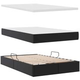  Krevet s madracem i skladištem Crna 120 x 190 cm Lažna koža | shoptok.hr