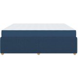  Posteljni okvir z vzmetnico Modra 180 x 200 cm blago | Shoptok.si