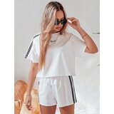 DStreet Komplet damski dresowy LOVE SPORT biały | ePonuda.com