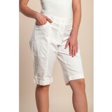 Fenzy Pamučne Bermude Veće Veličine, Krem | shoptok.hr