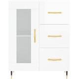  Komoda sjajna bijela 69,5x34x90 cm od konstruiranog drva | shoptok.hr
