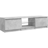 TV ormarić s LED svjetlima siva boja betona 140 x 40 x 36 cm | Eponuda.ba