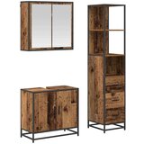 vidaXL set namještaja za kupaonicu 3 pcs staro drvo 65 x 33 x 60 cm | shoptok.hr