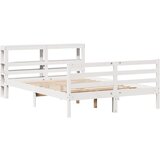 vidaXL Okvir kreveta bez madraca bijeli 120 x 200 cm masivna borovina | shoptok.hr