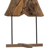 vidaXL Božično drevo z stojalom Rjava 90 cm Trdna tikovina | Shoptok.si