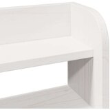 vidaXL Posteljni okvir z vzglavjem bel 150x200 cm trdna borovina | Shoptok.si