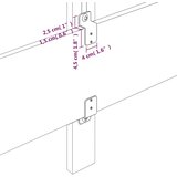  Uzglavlje tamnosivo 100x5x78/88 cm od tkanine | shoptok.hr