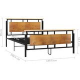  Okvir za krevet metalni 140 x 200 cm | Eponuda.ba