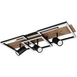 Globo LED stropna svjetiljka Kassu (24 W, Topla bijela, Crna, D x Š x V: 720 x 270 x 180 mm, 3 Kom.) | shoptok.hr